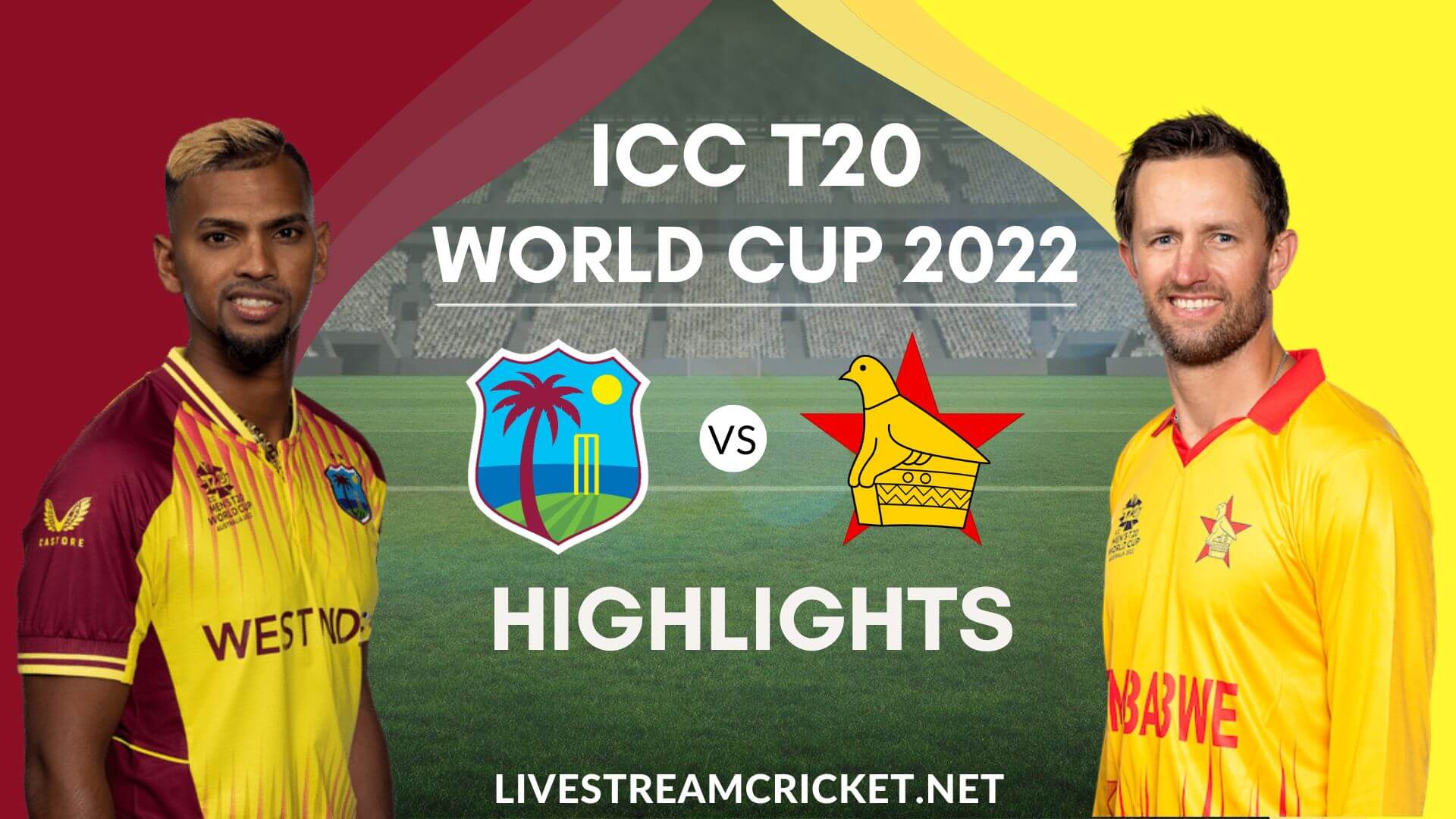 West Indies Vs Zimbabwe T20 WC Highlights 2022